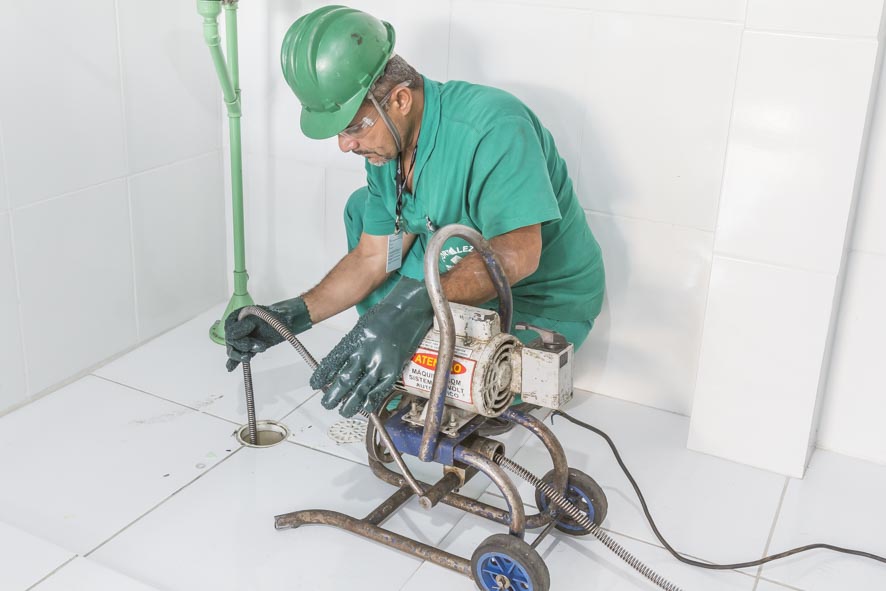 Equipamentos para desentupimento de ralo